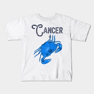 Cancer ))(( Astrological Sign Zodiac Constellation Design Kids T-Shirt